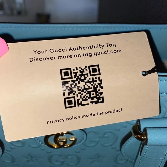 Brand new Baby blue Gucci bag. 3600$ retail - Picture 4 of 4